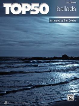 Paperback Top 50 Ballads: Easy Piano Book