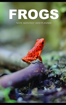 Frogs Note Monthly 2020 Planner 12 Month Calendar