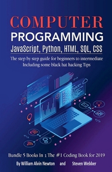 Paperback Computer Programming JavaScript, Python, HTML, SQL, CSS Book