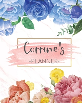 Corrine's Planner: Monthly Planner 3 Years January - December 2020-2022 | Monthly View | Calendar Views Floral Cover - Sunday start