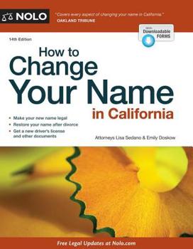 Paperback How to Change Your Name in California Book