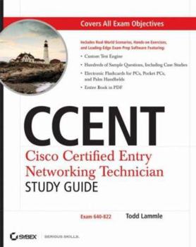 Paperback Ccent: Cisco Certified Entry Networking Technician (Exam 640-822) [With CDROM] Book