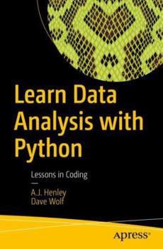 Paperback Learn Data Analysis with Python: Lessons in Coding Book