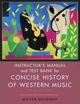 Paperback Concise History of Western Music: Instructor's Manual Book