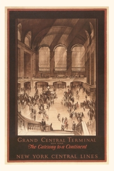 Paperback Vintage Journal Poster, Grand Central Station Book
