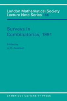 Surveys in Combinatorics, 1991 - Book #166 of the London Mathematical Society Lecture Note