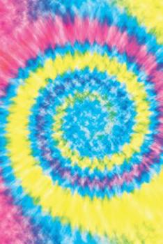 Paperback Tie Dye: College Ruled 6x 9 Notebook Retro Vintage Swirl Book