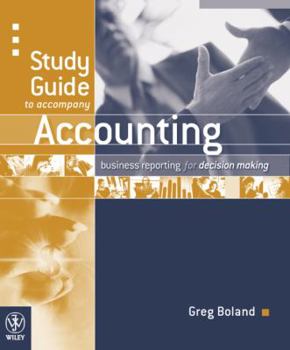 Paperback Accounting: Business Reporting for Decision Making Study Guide Book