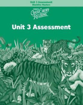 Paperback Open Court Reading: Unit 3 Assessment Blackline Masters Level 2 Book
