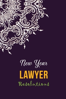 Paperback New Year Lawyer Resolutions: Blank Dotgrid new year resolutions notebook journals, Self target writing journal for new year, Self Help Journal lawy Book