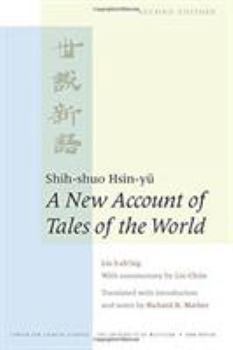 Paperback Shih-Shuo Hsin-Yü: A New Account of Tales of the World Volume 95 Book
