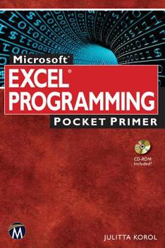 Paperback Microsoft Excel Programming Pocket Primer Book
