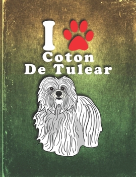 Paperback Coton De Tulear: Dog Journal Notebook for Puppy Owner Lightly Lined Pages Daily Journal Diary Notepad Book