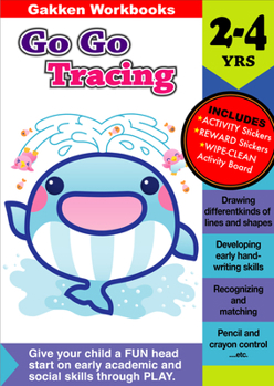 JP Oversized Go Go Tracing 2-4 (Gakken Workbooks) Book