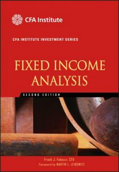 Hardcover Fixed Income Analysis Book