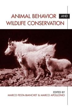 Hardcover Animal Behavior and Wildlife Conservation Book