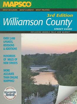 Spiral-bound Mapsco Williamson County Street Guide: Including Marble Falls and Burnet Book