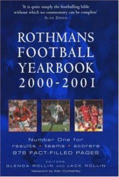 Hardcover Rothmans Football Yearbook 2000-2001 Book