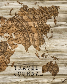 Paperback Travel Journal: Vintage World Map Cover Book