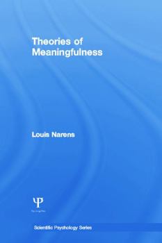 Paperback Theories of Meaningfulness Book