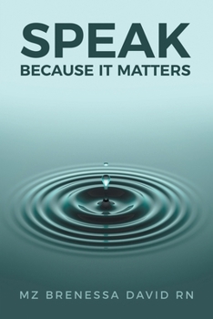 Paperback Speak Because It Matters Book