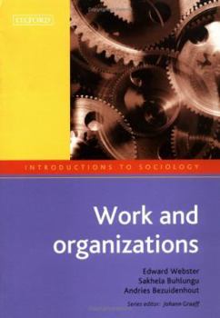 Paperback Work and Organizations Book