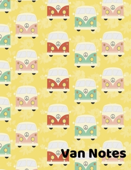 Paperback Van Notebook: Large 8.5"x11" Notebook for Boys. Fun Colorful Vans and 150 Wide Ruled Pages to doodle in. Book