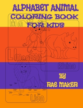 Paperback Alphabet Animal Coloring Book for Kids Book