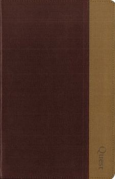 Imitation Leather NIV, Quest Study Bible, Personal Size, Imitation Leather, Burgundy/Tan, Indexed: The Question and Answer Bible Book