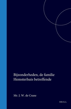 Bijzonderheden, de familie Hemsterhuis betreffende (Dutch Edition)