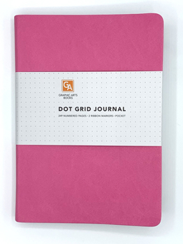 Imitation Leather Dot Grid Journal - Tourmaline Book