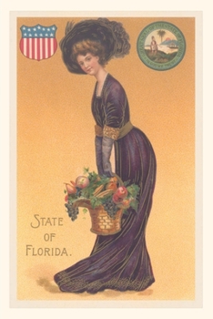 Paperback Vintage Journal Woman Dressed as the State of Florida Book