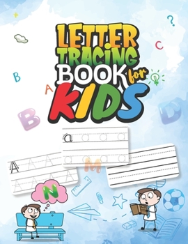 Paperback Letter Tracing Book for Kids: Vol - 12. Ages 3-5. Both Uppercase and Lowercase Letters. 8.5x11 inch - 100 Pages. Alphabet Tracing Books for Preschoo [Large Print] Book