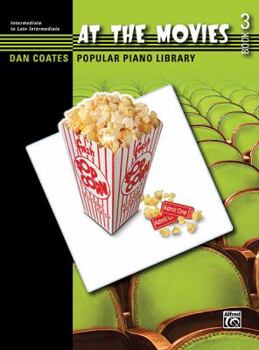 Paperback Dan Coates Popular Piano Library -- At the Movies, Bk 3 Book