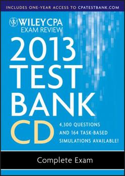 CD-ROM Wiley CPA Exam Review 2013 Test Bank CD, Complete Set Book