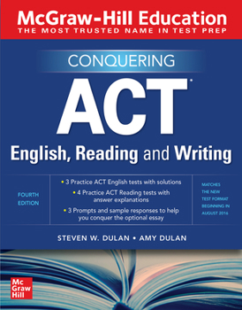 Paperback McGraw-Hill Education Conquering ACT English, Reading, and Writing, Fourth Edition Book