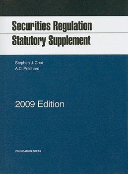 Paperback Securities Regulation, Statutory Supplement Book