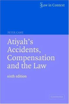 Paperback Atiyah's Accidents, Compensation and the Law Book