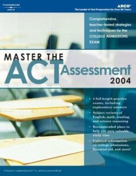 Paperback Arco Master the New ACT Assessment Book