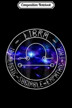 Paperback Composition Notebook: Libra - Zodiac with Astrology Sign Journal/Notebook Blank Lined Ruled 6x9 100 Pages Book