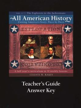Paperback All American History Teacher's Guide and Answer Key Vol 1 Book