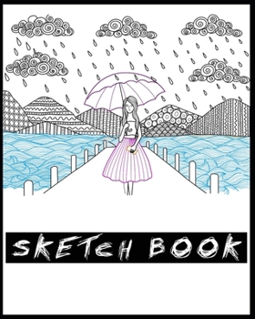 SKETCH BOOK: A Large Notebook With Blank Paper for Drawing, Writing, Painting, Sketching, 100 Pages, 8x10