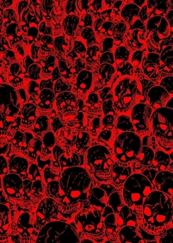 Paperback Gathering of Skulls Journal - Black and Red Book