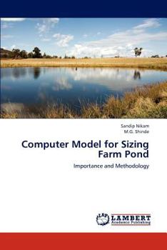 Paperback Computer Model for Sizing Farm Pond Book