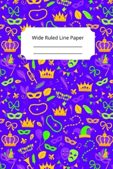 Mardi Gras Art Theme Notebook