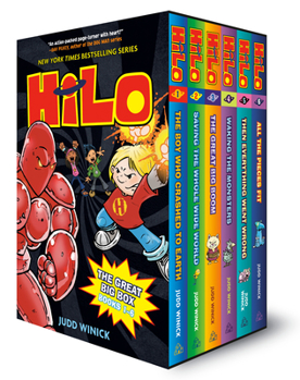 Hardcover Hilo: The Great Big Box (Books 1-6): (A Graphic Novel Boxed Set) Book