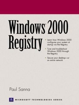 Paperback Windows 2000 Registry Book