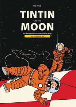 Hardcover Tintin on the Moon: Destination Moon & Explorers on the Moon Book