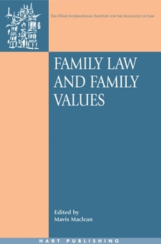 Hardcover Family Law and Family Values Book