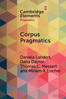 Paperback Corpus Pragmatics Book